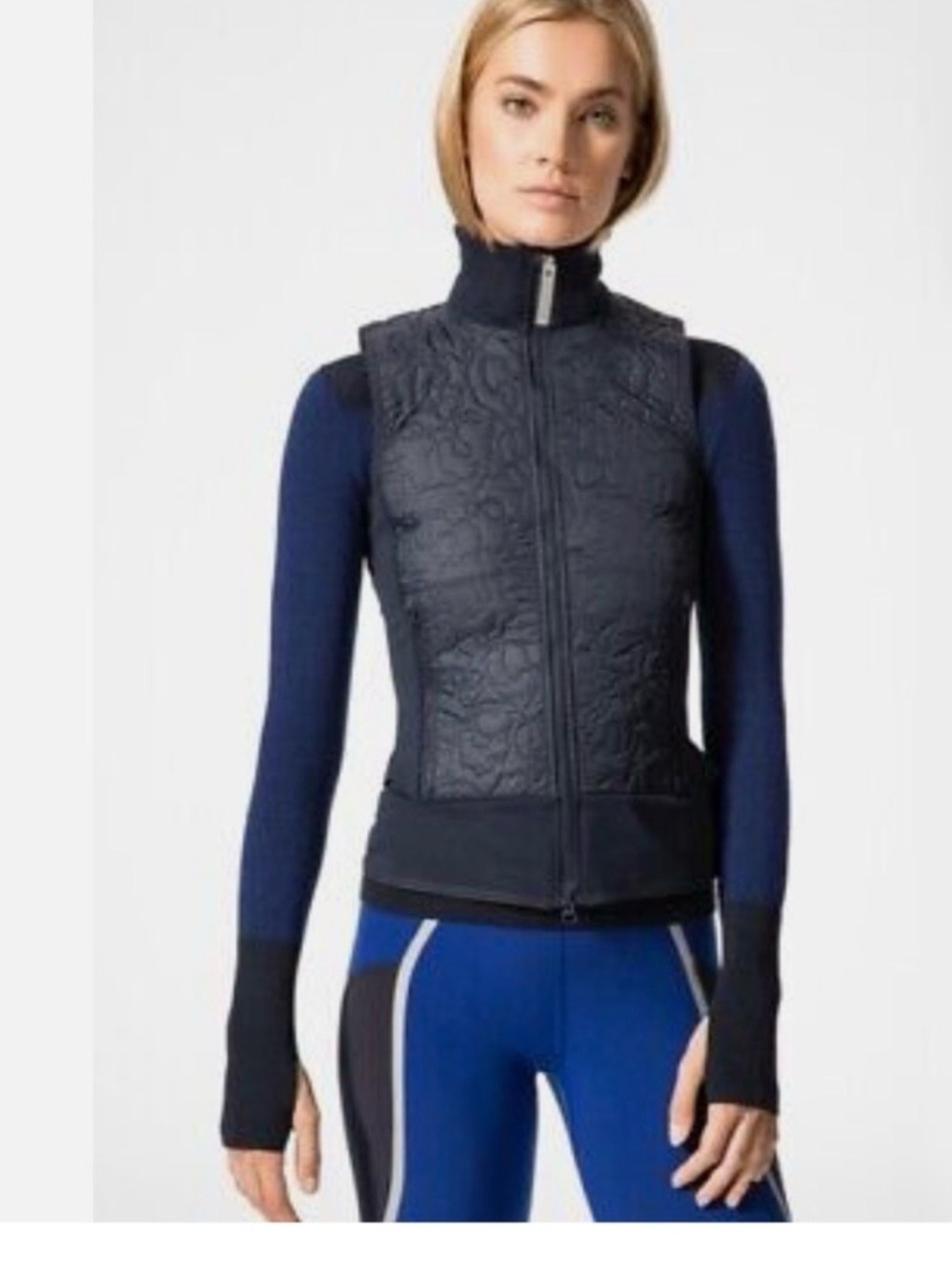 Stella McCartney x Adidas Quilted Navy Performance Vest